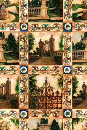 欧式印花华亿平台图片