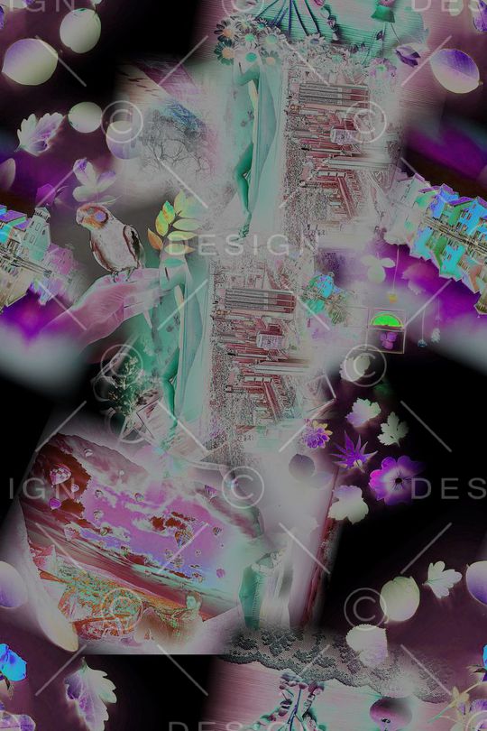 花鸟印花华亿平台图片