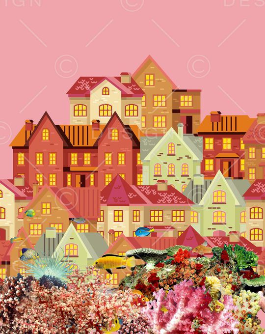 珊瑚印花华亿平台图片