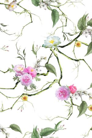 树枝印花华亿平台图片