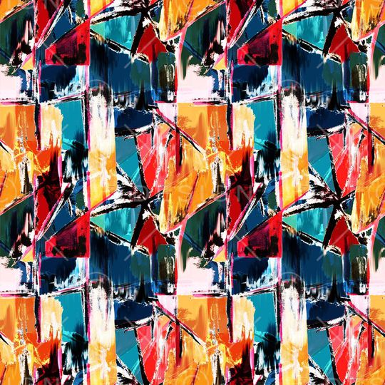 抽象印花华亿平台图片