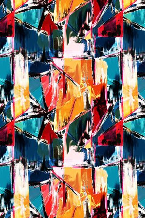 抽象印花华亿平台图片