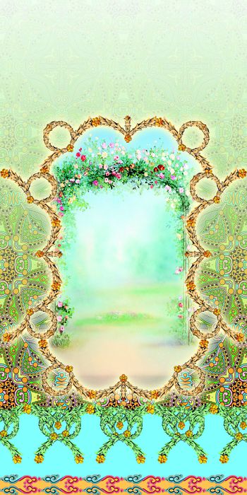 山水风印花华亿平台图片