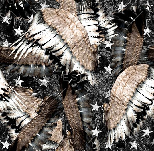 翅膀印花华亿平台图片