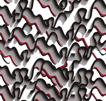 478802-扭曲几何条纹线条纹路简约女装欧美大