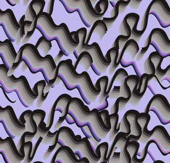 478803-扭曲几何条纹线条纹路简约女装欧美大