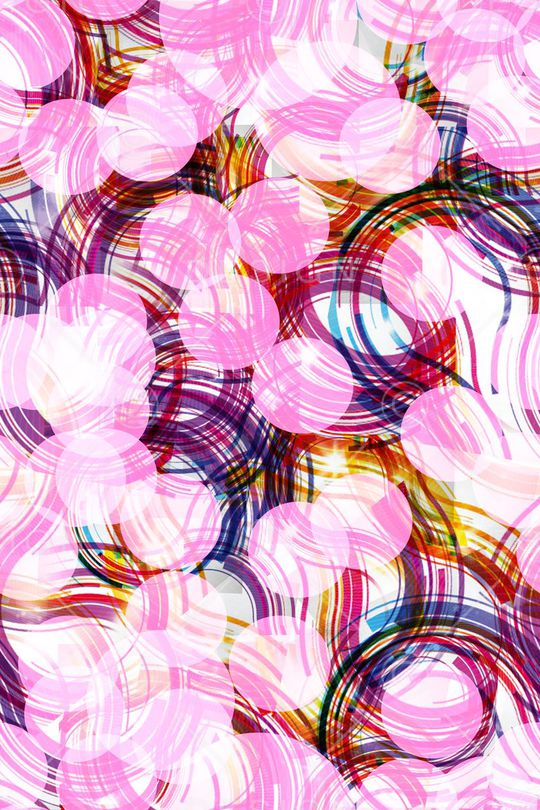 抽象几何印花华亿平台图片