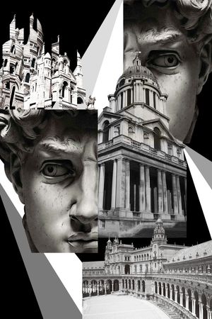 潮流时尚印花华亿平台图片