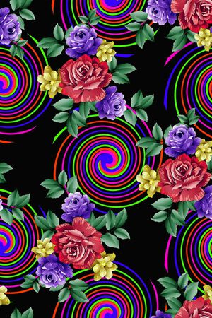 圆圈印花华亿平台图片