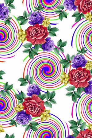 圆圈印花华亿平台图片