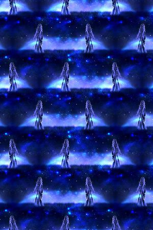 黑夜星空印花华亿平台图片