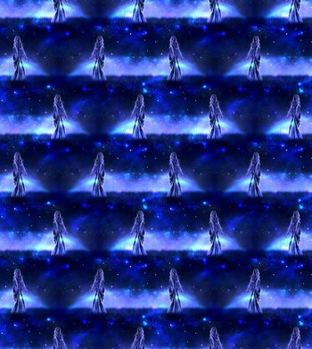 478916-时尚潮流黑夜星空月光女神