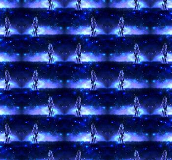 478918-时尚潮流黑夜星空月光女神