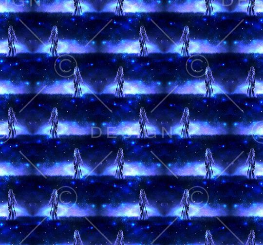 黑夜星空印花华亿平台图片