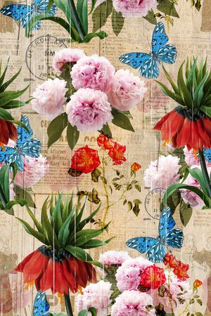 复古印花华亿平台图片