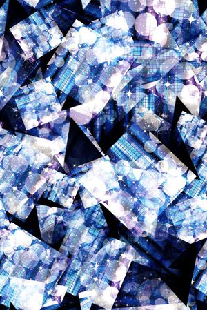 抽象几何印花华亿平台图片