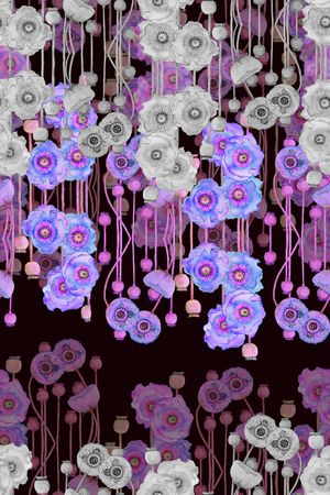 手绘印花华亿平台图片