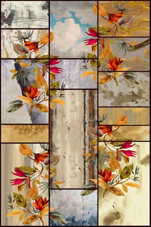 复古格子印花华亿平台图片