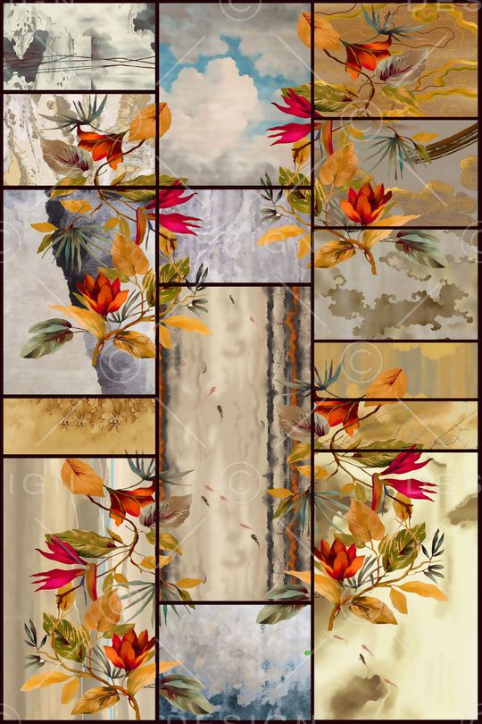 复古格子印花华亿平台图片