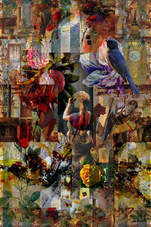 复古印花华亿平台图片