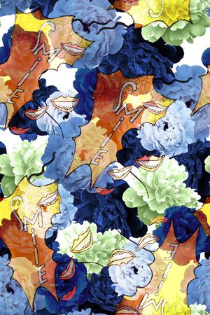 时尚大牌印花华亿平台图片