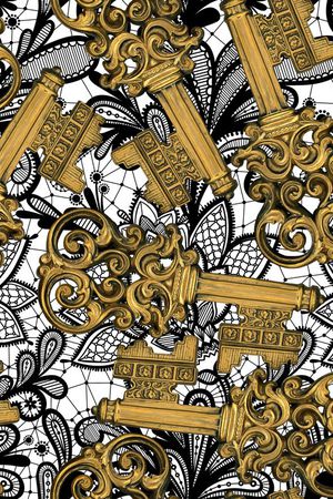 复古印花华亿平台图片