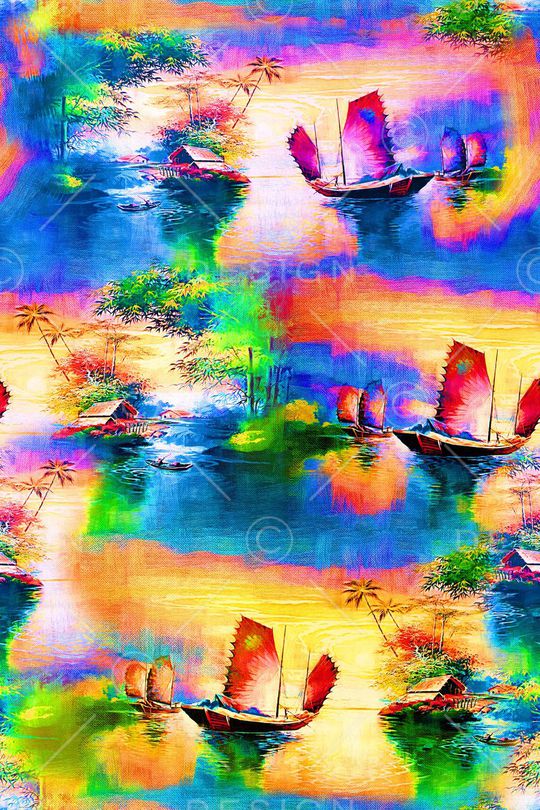 风景印花华亿平台图片