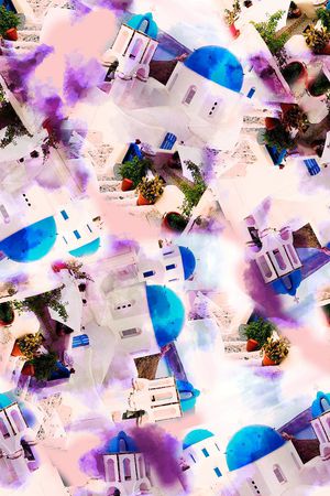 抽象印花华亿平台图片