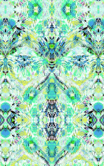 479334-抽象肌理花叶波纹女装