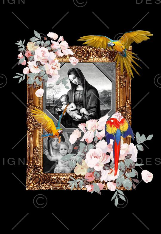 潮流时尚印花华亿平台图片