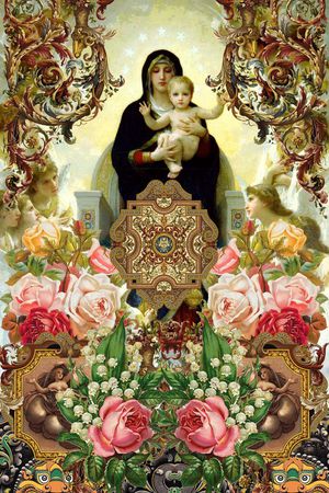 潮流时尚印花华亿平台图片