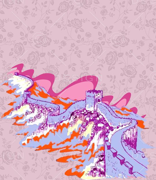 中国风印花华亿平台图片