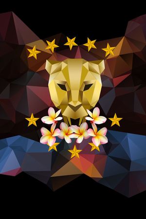 潮流几何印花华亿平台图片