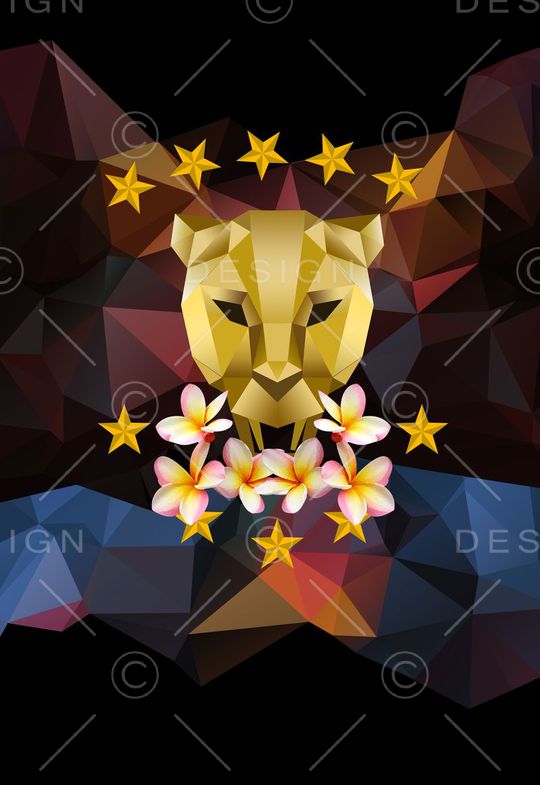 潮流几何印花华亿平台图片