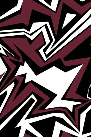 不规则几何印花华亿平台图片