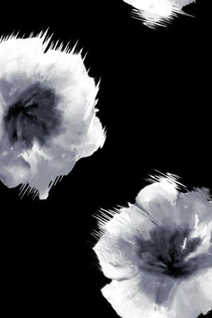 单独 大花卉印花华亿平台图片