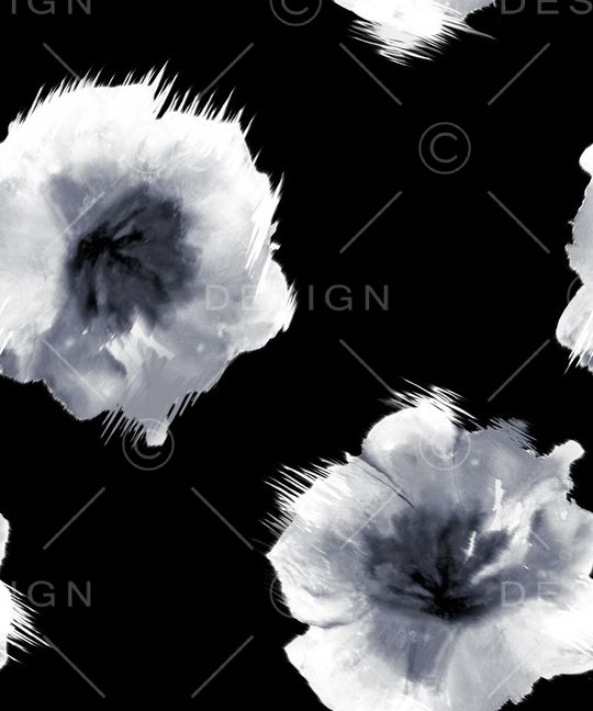 单独 大花卉印花华亿平台图片