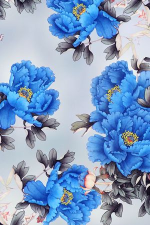 手绘印花华亿平台图片