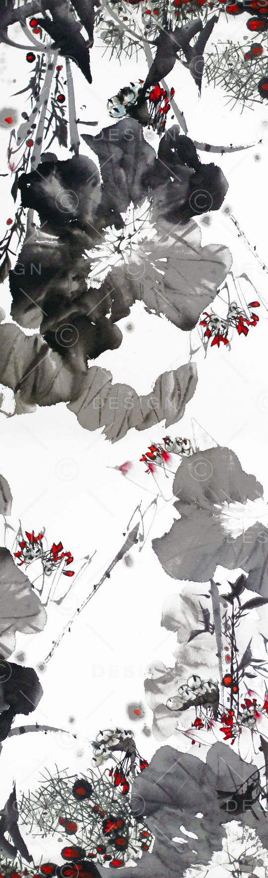 荷花印花华亿平台图片