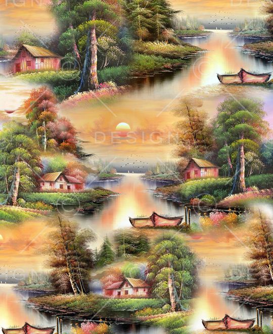 风景印花华亿平台图片