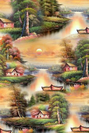 风景印花华亿平台图片