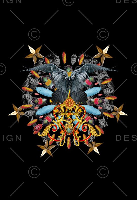 潮流时尚印花华亿平台图片