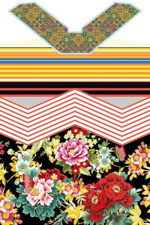 中国风印花华亿平台图片