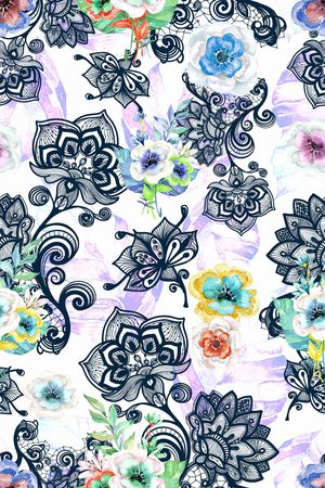 复古印花华亿平台图片