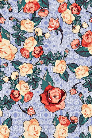 复古印花华亿平台图片