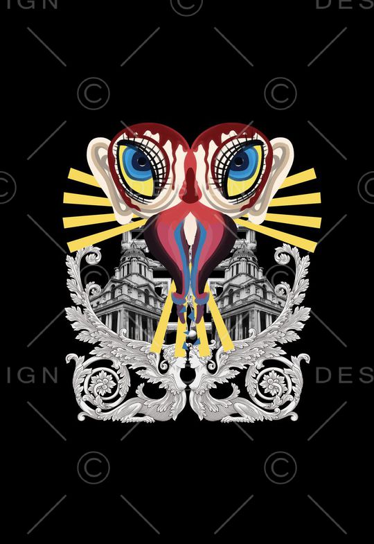 潮流时尚印花华亿平台图片