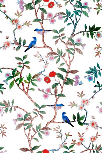 480250-中国风大牌花鸟树组合