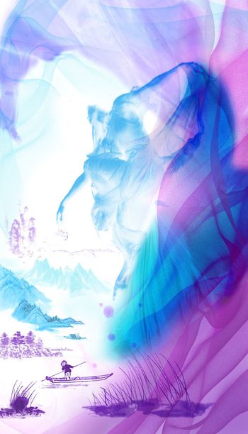 中国风印花华亿平台图片