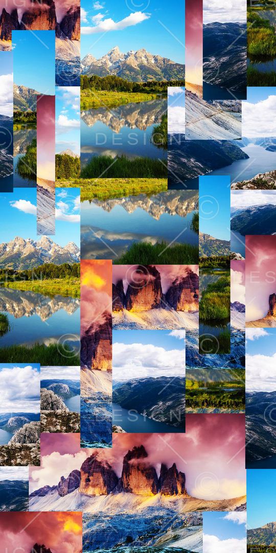 风景抽象印花华亿平台图片