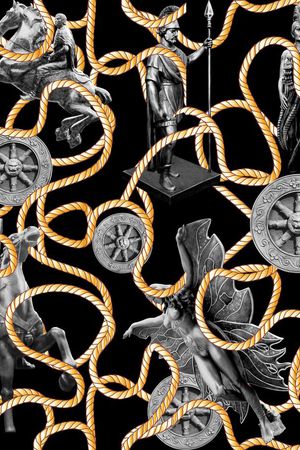 潮流时尚印花华亿平台图片